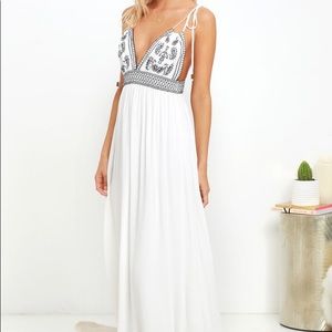 Embroidered Maxi Dress